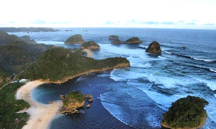 Pantai Watu Leter, Pesona Pantai Indah & Panorama Hutan Bakau di Malang